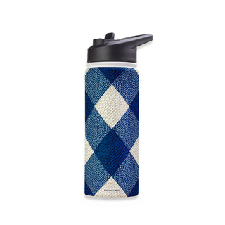 Pembroke Plaid Stainless Steel Water Bottle 18oz
