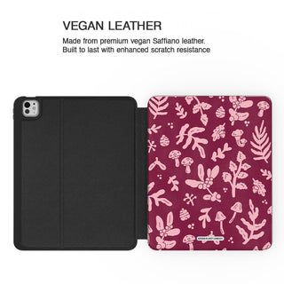 Burgundy Florals - iPad Pro 13 (8th Gen) - Vegan leather.jpg