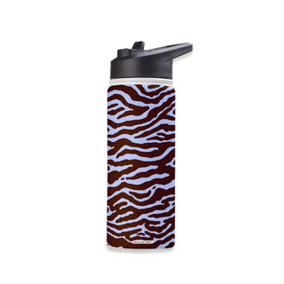 Soft Satin Zebra Stainless Steel Water Bottle 18oz