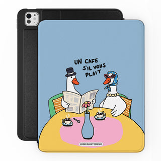 Un Cafe S'il Vous Plait Goose Blue - iPad Pro 13 (8th Gen) - Main.jpg