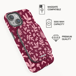 2.Powerbank on phone_Burgundy Florals.jpg