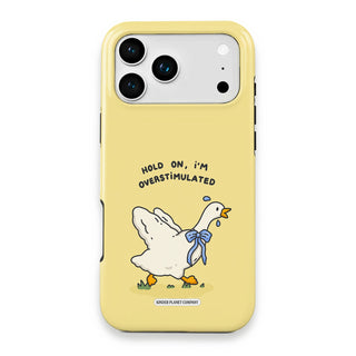 Hold On, I'm Overstimulated Goose Phone Case - Hold-On,-I'm-Overstimulated-Goose---iPhone-17-Pro-Max