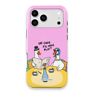 Un Cafe Sil Vous Plait Goose Pink Phone Case - Un-Cafe-S'il-Vous-Plait-Goose-Pink---iPhone-17-Pro-Max