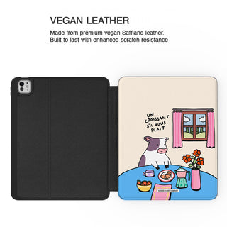 Un Croissant Sil Vois Plait Cow - iPad Pro 13 (8th Gen) - Vegan leather.jpg