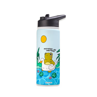 Moisturised & Unbothered Stainless Steel Water Bottle 18oz
