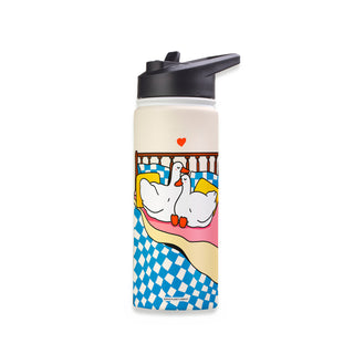 I Love You Silly Goose Stainless Steel Water Bottle 18oz