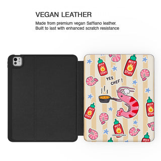 Yes Chef Yellow Shrimp - iPad Pro 13 (8th Gen) - Vegan leather.jpg
