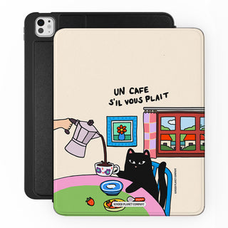 Un Cafe S'il Vous Plait Cat - iPad Pro 13 (8th Gen) - Main.jpg