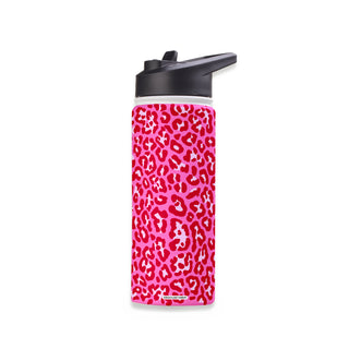 Sweet Paprika Leopard Stainless Steel Water Bottle 18oz