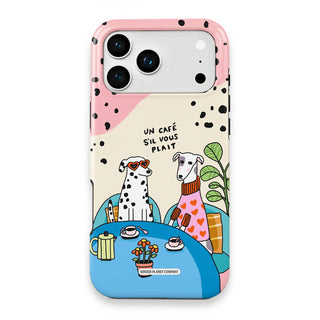Un Cafe Sil Vous Plait Dog Phone Case - Un-Cafe-Sil-Vous-Plait-Dog---iPhone-17-Pro-Max