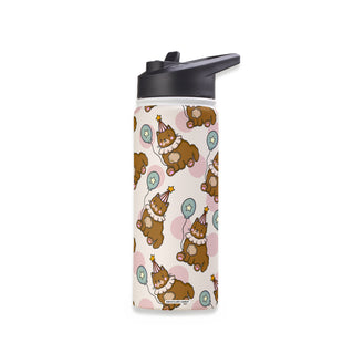 Clown Cats Stainless Steel Water Bottle 18oz