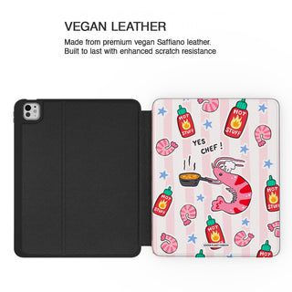 Yes Chef Pink Shrimp - iPad Pro 13 (8th Gen) - Vegan leather.jpg