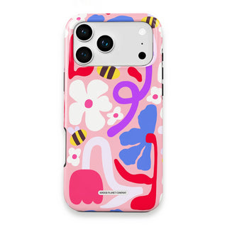 Flowers & Bees Abstract Phone Case - Flowers-&-Bees-Abstract---iPhone-17-Pro-Max