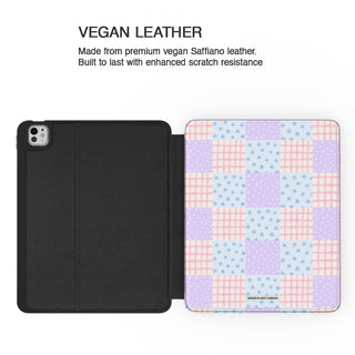 Kawaii Patchwork Quilt - iPad Pro 13 (8th Gen) - Vegan leather.jpg