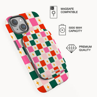 2.Powerbank on phone_Retro Checkerboard.jpg