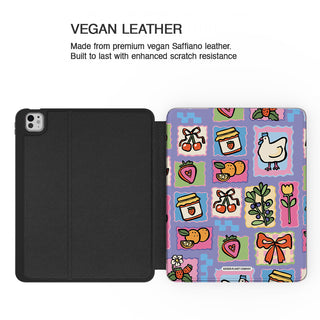 Picnic Stamps Chicken - iPad Pro 13 (8th Gen) - Vegan leather.jpg