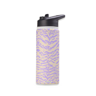 Pastel Zebra Stainless Steel Water Bottle 18oz