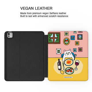Spaghetti Upsetti Cat - iPad Pro 13 (8th Gen) - Vegan leather.jpg