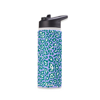 Rainforest Leopard Stainless Steel Water Bottle 18oz