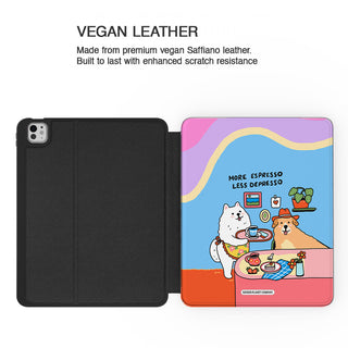 More Espresso Less Depresso Dog - iPad Pro 13 (8th Gen) - Vegan leather.jpg