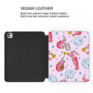 Disco Musical Shrimp - iPad Pro 13 (8th Gen) - Vegan leather.jpg