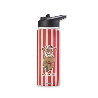 Un-bear-able Situations Stainless Steel Water Bottle 18oz
