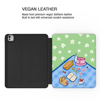 Floral Picnic Green - iPad Pro 13 (8th Gen) - Vegan leather.jpg