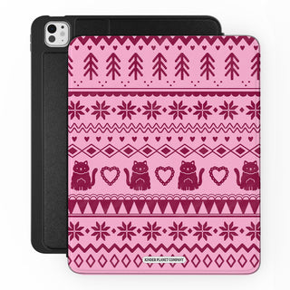 Sugarplum Knitted Cats - iPad Pro 13 (8th Gen) - Main.jpg