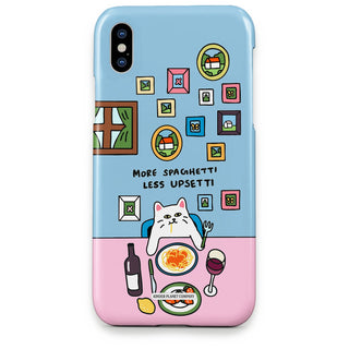 Spaghetti Upsetti Blue Cat Phone Case - Spaghetti-Upsetti-Blue-Cat---iPhone-X-Snap