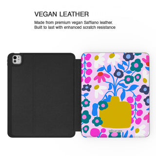 Abstract Pink Bloom - iPad Pro 13 (8th Gen) - Vegan leather.jpg