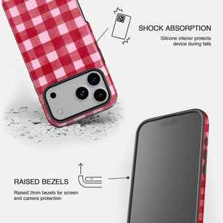 Red Berries Gingham Phone Case