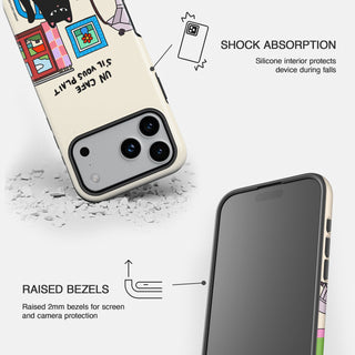 Un Cafe S'il Vous Plait Cat Phone Case