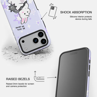 Be Cute Do Crime Bunny Phone Case