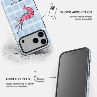 Mentally I'm Here' Shrimp Martini Phone Case