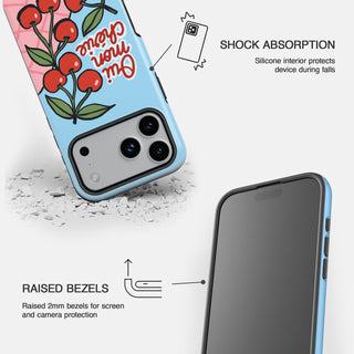 Oui Mon Cherie Blue Phone Case