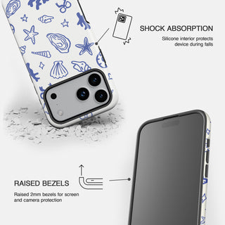 Coastal Shells Doodle Phone Case