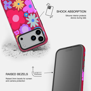 Abstract Bloom - Burgundy Phone Case