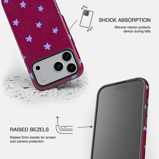 Burgundy Skies Phone Case