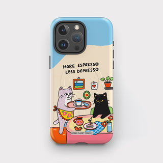 More Espresso Less Depresso Cat Phone Case