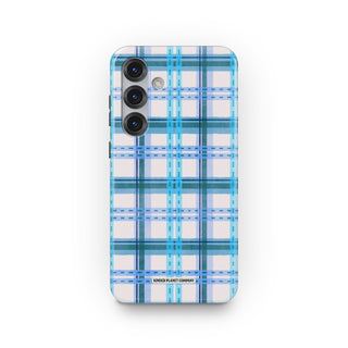 Frozen Blueberry Tartan Phone Case
