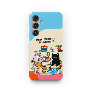 More Espresso Less Depresso Cat Phone Case