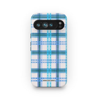Frozen Blueberry Tartan Phone Case