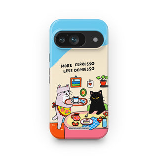 More Espresso Less Depresso Cat Phone Case