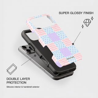 Kawaii Patchwork Quilt Phone Case