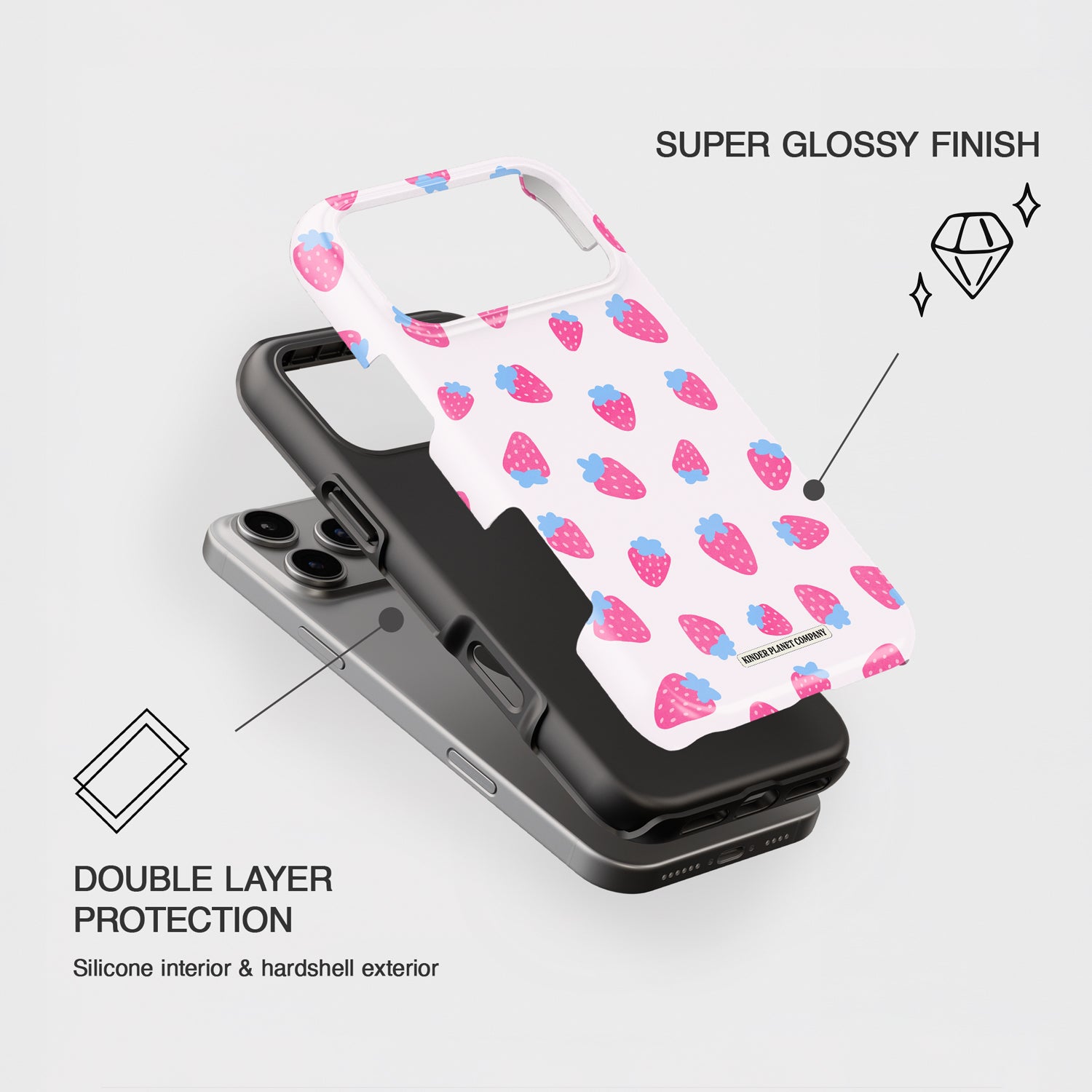 Strawberry Shortcake Phone Case – Kinder Planet Company Strawberry Shortcake Phone Case – Kinder Planet Company