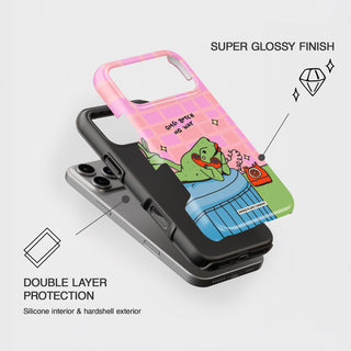 Omg B*tch No Way Frog Phone Case