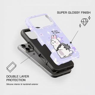 Be Cute Do Crime Bunny Phone Case
