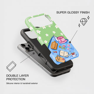 Floral Picnic Green Phone Case