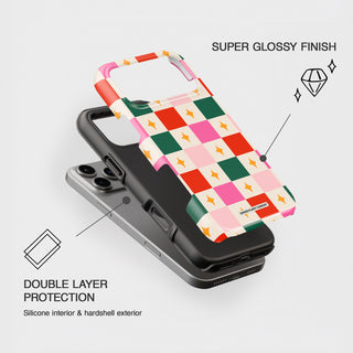 Retro Checkerboard Phone Case