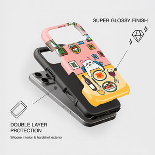 Spaghetti Upsetti Cat Phone Case